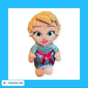Disney Parks Babies Frozen Elsa Plush Doll Baby Toddler Princess 11 “